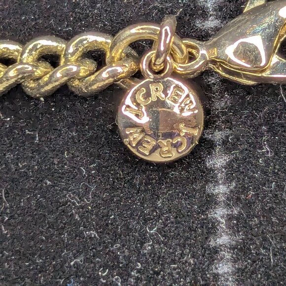 Vintage Signed J Crew Tortoise Chain Necklace w/Lobster Claw Clasp - Picture 6 of 13